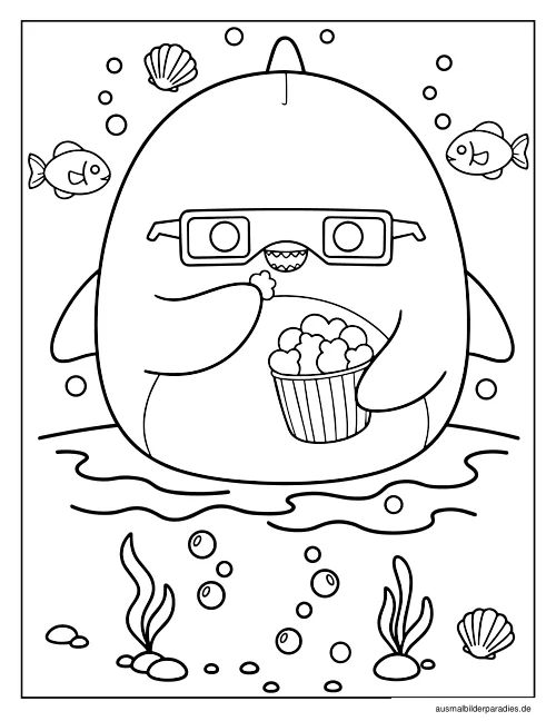 Squishmallow Ausmalbild 19 als Gratis-PDF Squishmallow Ausmalbild 19 - kostenlos zum Ausdrucken