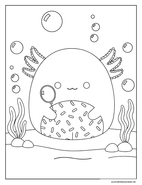 Squishmallow Ausmalbild 2 als Gratis-PDF Squishmallow Ausmalbild 2 - kostenlos zum Ausdrucken