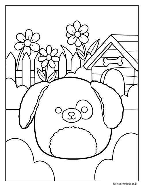Squishmallow Ausmalbild 20 als Gratis-PDF Squishmallow Ausmalbild 20 - kostenlos zum Ausdrucken