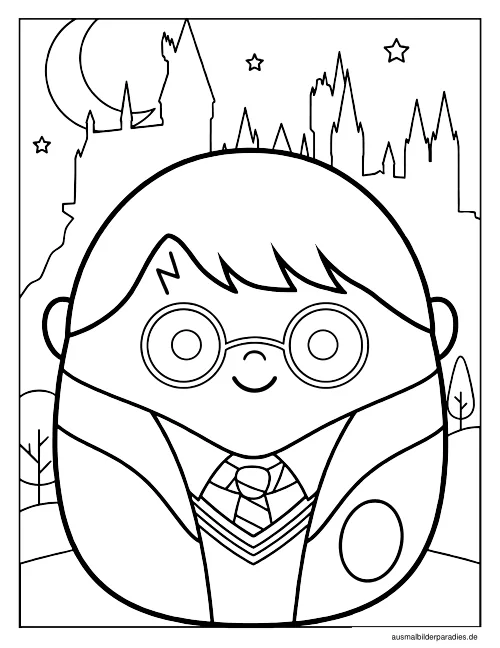 Squishmallow Ausmalbild 21 als Gratis-PDF Squishmallow Ausmalbild 21 - kostenlos zum Ausdrucken
