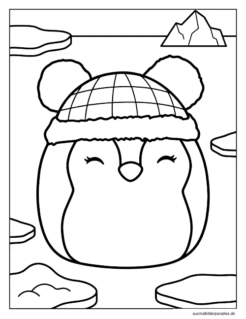 Squishmallow Ausmalbild 25 als Gratis-PDF Squishmallow Ausmalbild 25 - kostenlos zum Ausdrucken