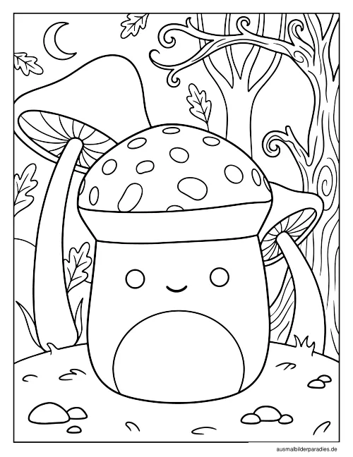 Squishmallow Ausmalbild 28 als Gratis-PDF Squishmallow Ausmalbild 28 - kostenlos zum Ausdrucken