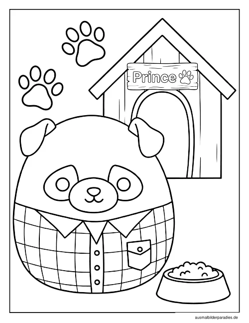 Squishmallow Ausmalbild 32 als Gratis-PDF Squishmallow Ausmalbild 32 - kostenlos zum Ausdrucken