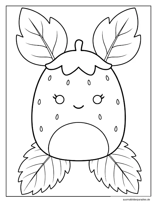 Squishmallow Ausmalbild 34 als Gratis-PDF Squishmallow Ausmalbild 34 - kostenlos zum Ausdrucken