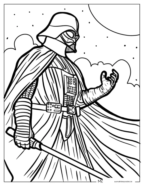 Star Wars Ausmalbild 10 - kostenlos zum Ausdrucken