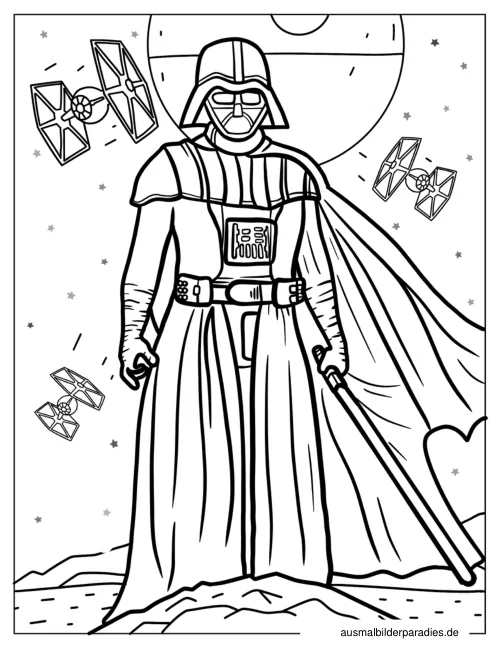 Star Wars Ausmalbild 12 - kostenlos zum Ausdrucken
