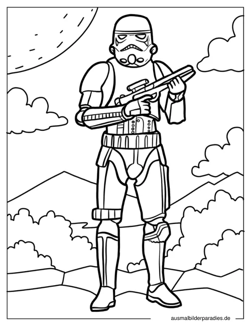 Star Wars Ausmalbild 13 - kostenlos zum Ausdrucken