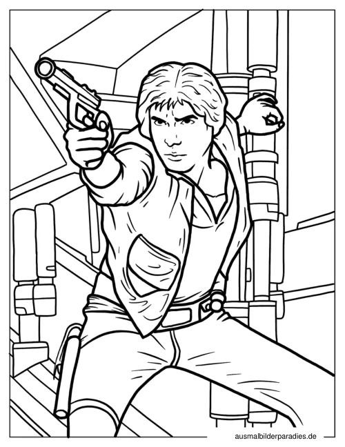 Star Wars Ausmalbild 15 - kostenlos zum Ausdrucken