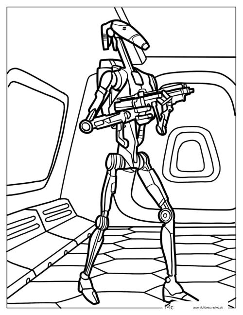 Star Wars Ausmalbild 2 - kostenlos zum Ausdrucken