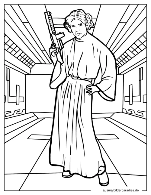 Star Wars Ausmalbild 23 - kostenlos zum Ausdrucken