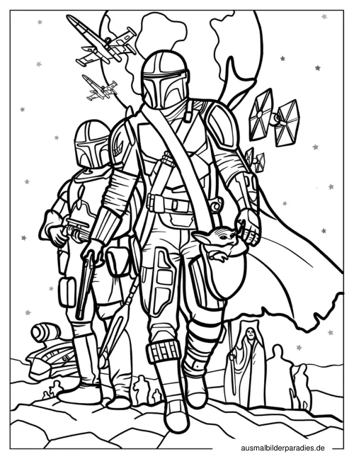 Star Wars Ausmalbild 28 - kostenlos zum Ausdrucken
