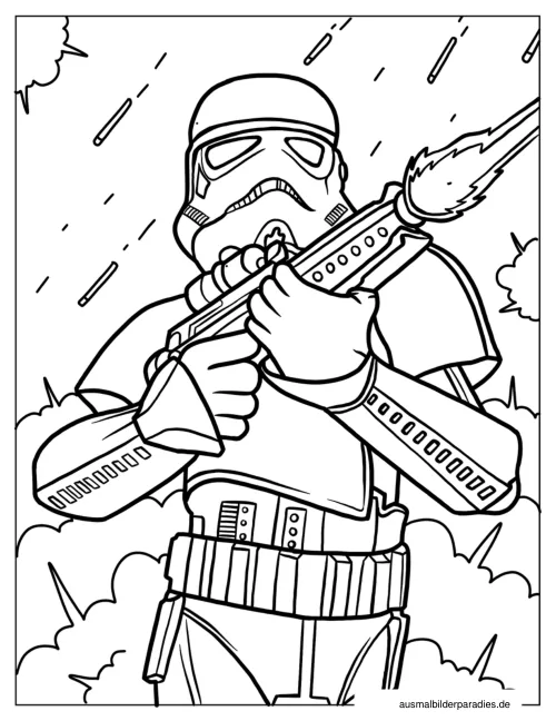 Star Wars Ausmalbild 8 - kostenlos zum Ausdrucken