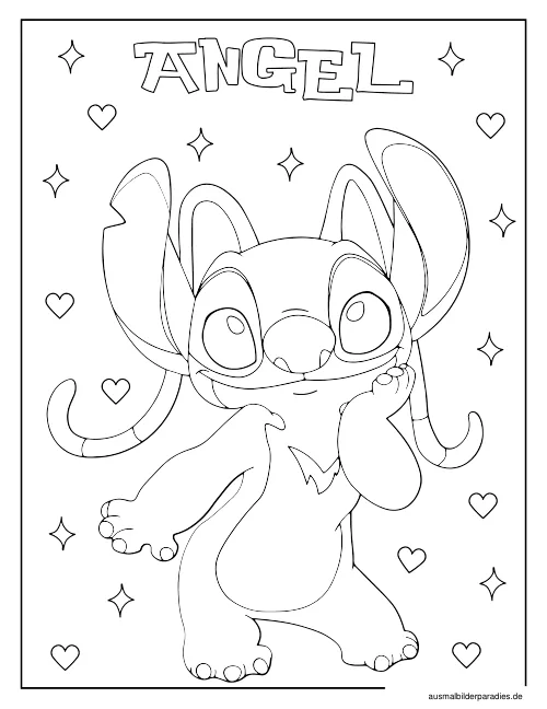 Stitch Ausmalbilder Stitch Ausmalbilder kostenlos zum Ausdrucken