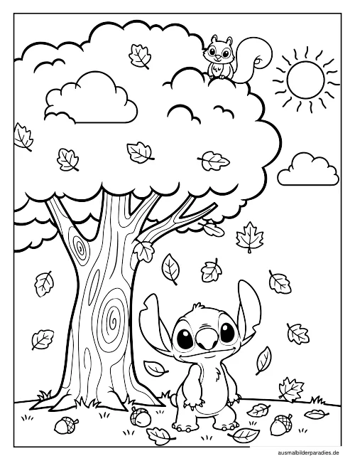 Stitch Ausmalbild 11 als Gratis-PDF Stitch Ausmalbild 11 - kostenlos zum Ausdrucken