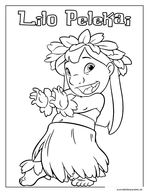 Stitch Ausmalbild 15 als Gratis-PDF Stitch Ausmalbild 15 - kostenlos zum Ausdrucken