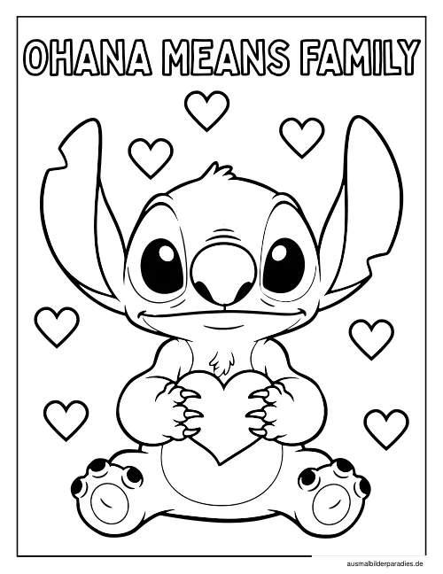 Stitch Ausmalbild 19 als Gratis-PDF Stitch Ausmalbild 19 - kostenlos zum Ausdrucken