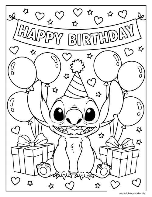Stitch Ausmalbild 21 als Gratis-PDF Stitch Ausmalbild 21 - kostenlos zum Ausdrucken