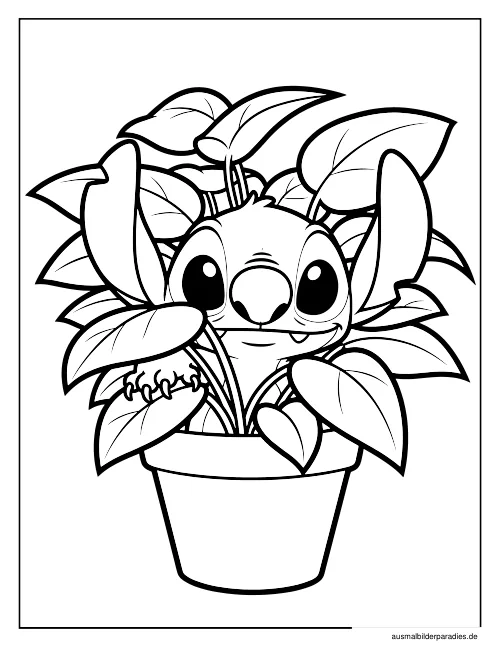 Stitch Ausmalbild 32 als Gratis-PDF Stitch Ausmalbild 32 - kostenlos zum Ausdrucken