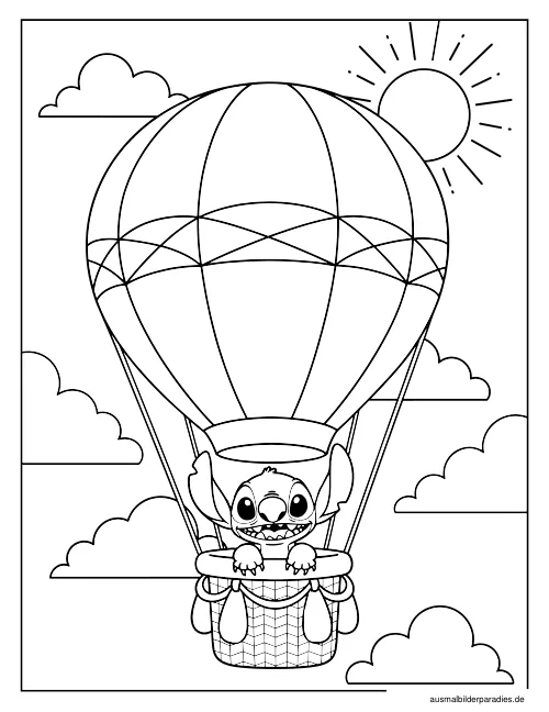 Stitch Ausmalbild 34 als Gratis-PDF Stitch Ausmalbild 34 - kostenlos zum Ausdrucken