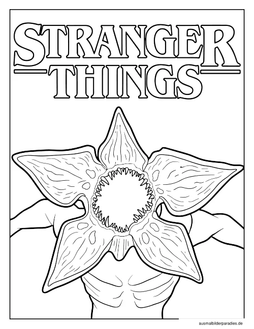 Stranger Things Ausmalbild 23 - kostenlos zum Ausdrucken