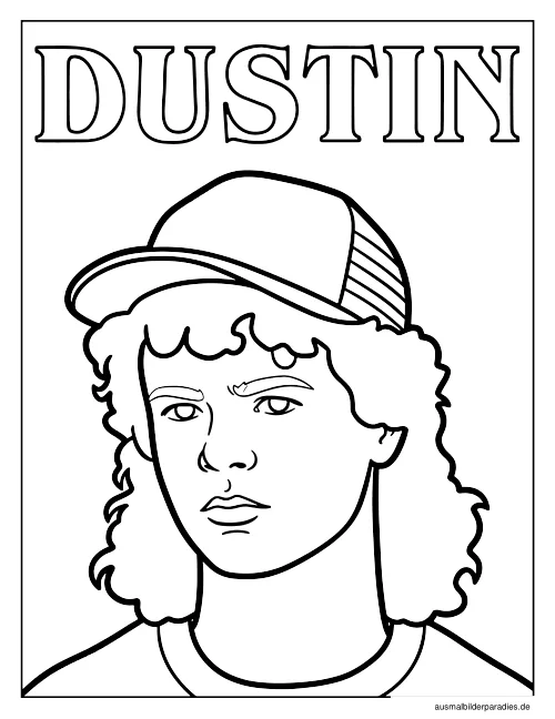 Stranger Things Ausmalbild 7 - kostenlos zum Ausdrucken