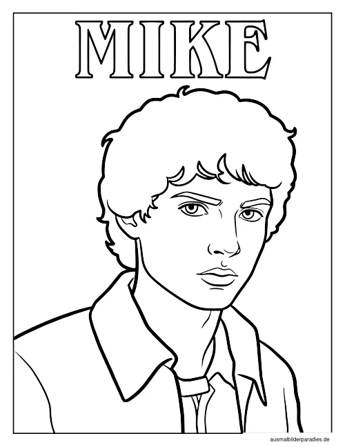 Stranger Things Ausmalbild 9 - kostenlos zum Ausdrucken