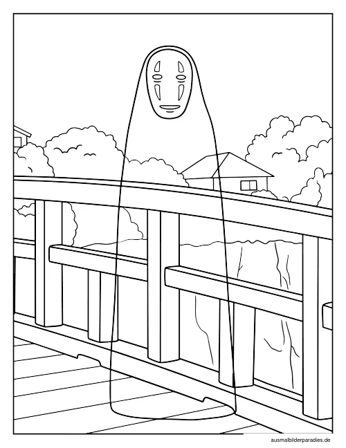 Studio Ghibli Ausmalbild 15 als Gratis-PDF Studio Ghibli Ausmalbild 15 - kostenlos zum Ausdrucken