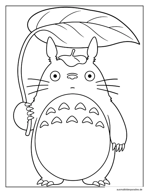 Studio Ghibli Ausmalbild 17 als Gratis-PDF Studio Ghibli Ausmalbild 17 - kostenlos zum Ausdrucken