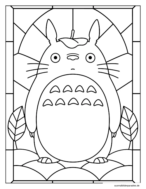 Studio Ghibli Ausmalbild 24 als Gratis-PDF Studio Ghibli Ausmalbild 24 - kostenlos zum Ausdrucken