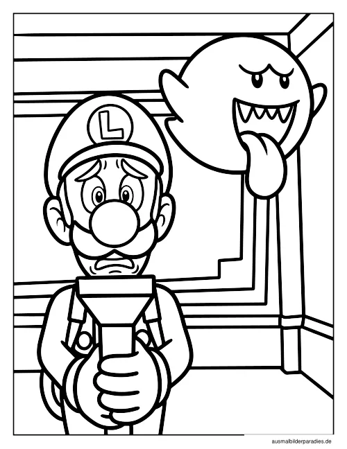 Super Mario Ausmalbild 12 - kostenlos zum Ausdrucken