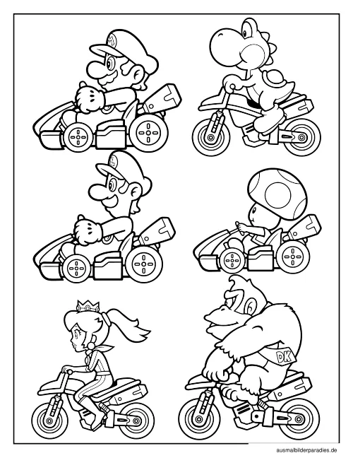 Super Mario Ausmalbild 14 - kostenlos zum Ausdrucken