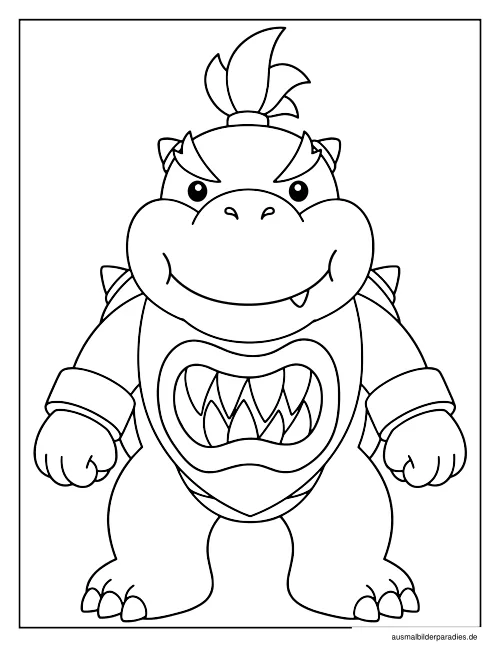 Super Mario Ausmalbild 2 - kostenlos zum Ausdrucken