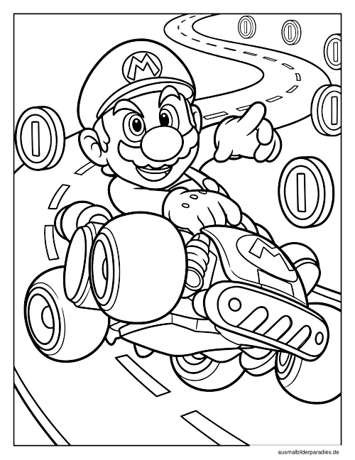 Super Mario Ausmalbild 20 - kostenlos zum Ausdrucken