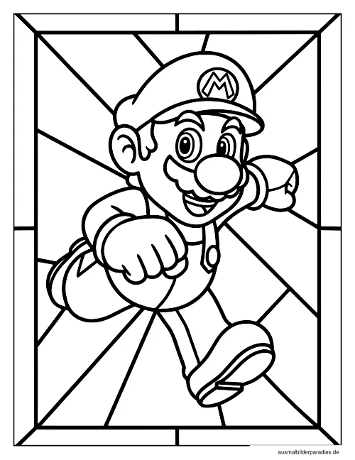 Super Mario Ausmalbild 26 - kostenlos zum Ausdrucken