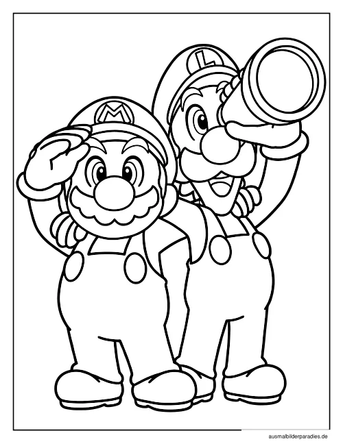 Super Mario Ausmalbild 31 - kostenlos zum Ausdrucken