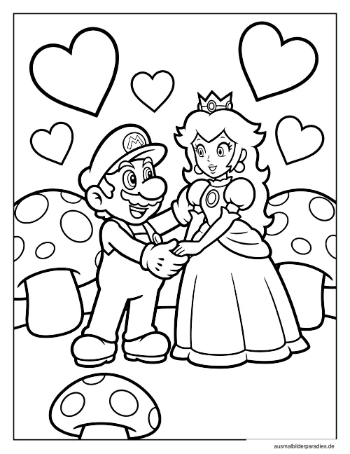 Super Mario Ausmalbild 34 - kostenlos zum Ausdrucken