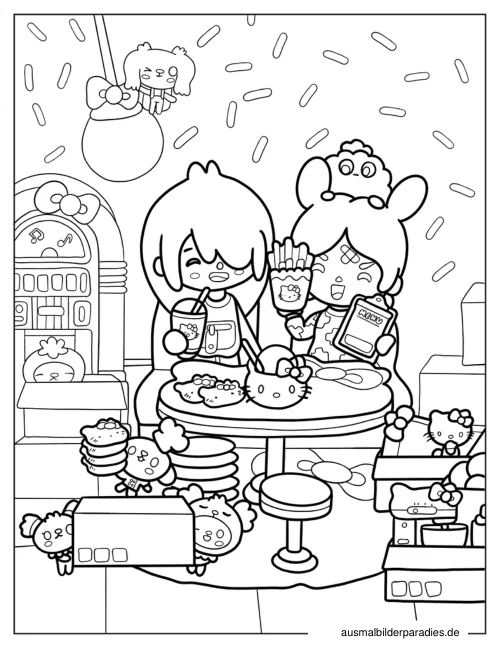Toca Boca Ausmalbild 13 als Gratis-PDF Toca Boca Ausmalbild 13 - kostenlos zum Ausdrucken