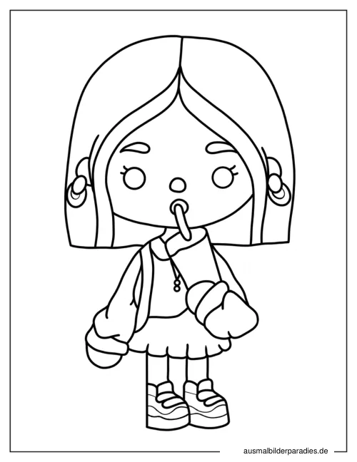 Toca Boca Ausmalbild 14 als Gratis-PDF Toca Boca Ausmalbild 14 - kostenlos zum Ausdrucken