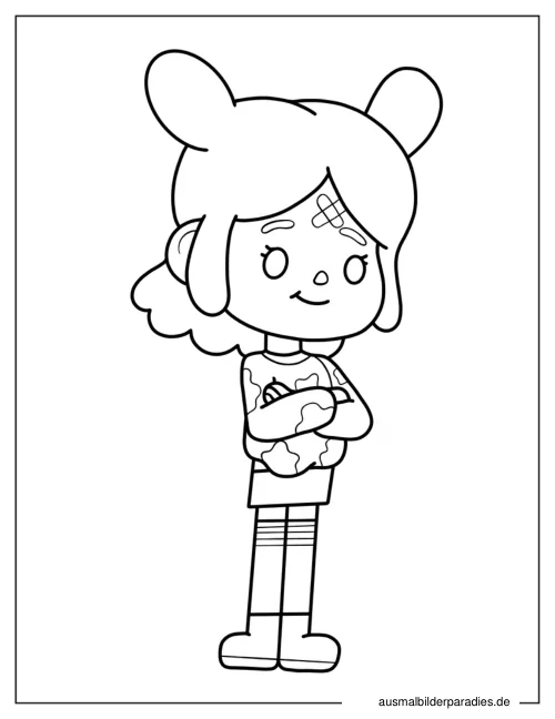 Toca Boca Ausmalbild 15 als Gratis-PDF Toca Boca Ausmalbild 15 - kostenlos zum Ausdrucken