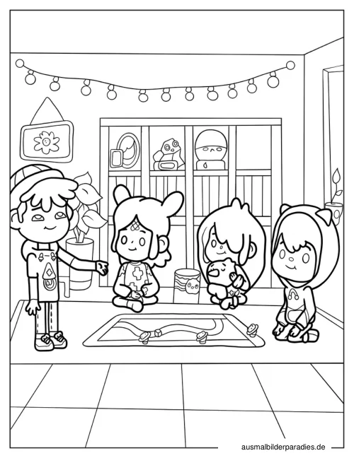 Toca Boca Ausmalbild 16 als Gratis-PDF Toca Boca Ausmalbild 16 - kostenlos zum Ausdrucken