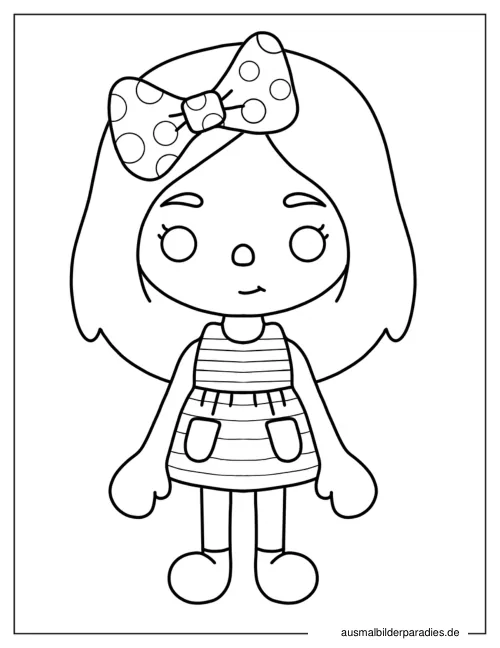 Toca Boca Ausmalbild 19 als Gratis-PDF Toca Boca Ausmalbild 19 - kostenlos zum Ausdrucken