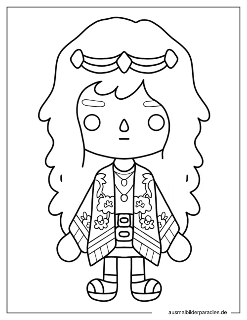 Toca Boca Ausmalbild 20 als Gratis-PDF Toca Boca Ausmalbild 20 - kostenlos zum Ausdrucken