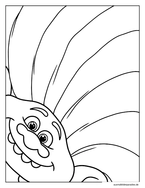 Trolls Ausmalbild 2 als Gratis-PDF Trolls Ausmalbild 2 - kostenlos zum Ausdrucken