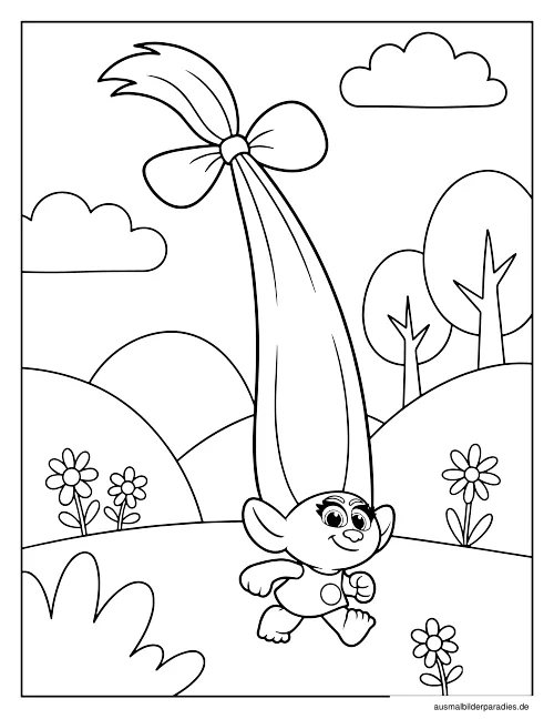Trolls Ausmalbild 26 als Gratis-PDF Trolls Ausmalbild 26 - kostenlos zum Ausdrucken