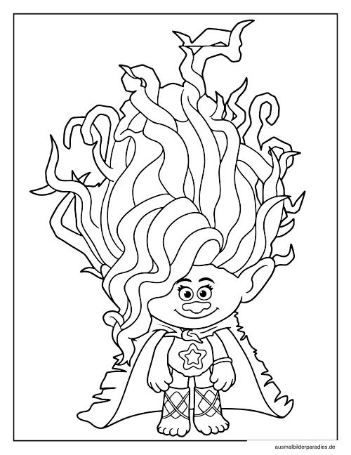 Trolls Ausmalbild 30 als Gratis-PDF Trolls Ausmalbild 30 - kostenlos zum Ausdrucken