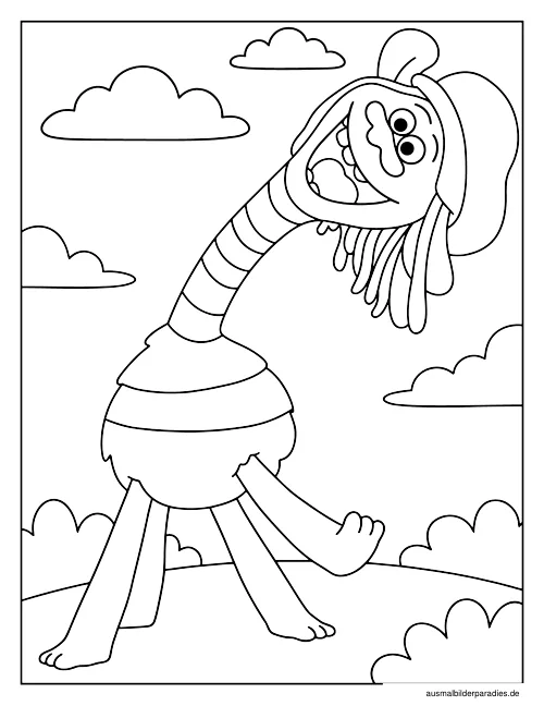 Trolls Ausmalbild 8 als Gratis-PDF Trolls Ausmalbild 8 - kostenlos zum Ausdrucken