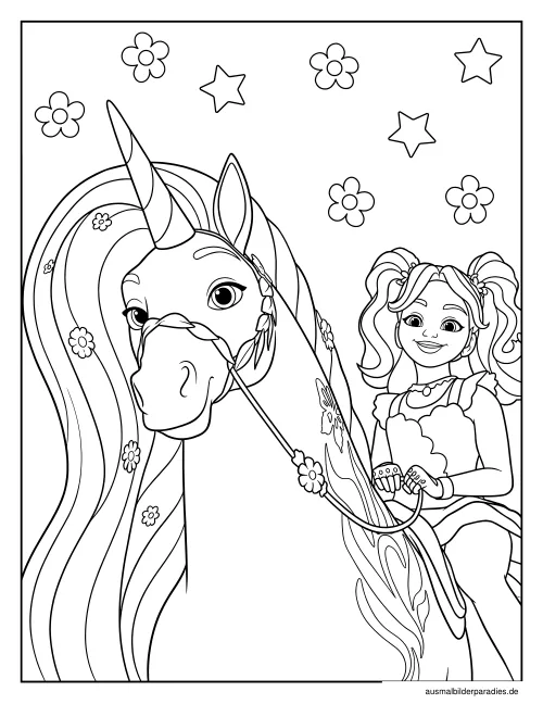 Unicorn Academy Ausmalbilder kostenlos zum Ausdrucken