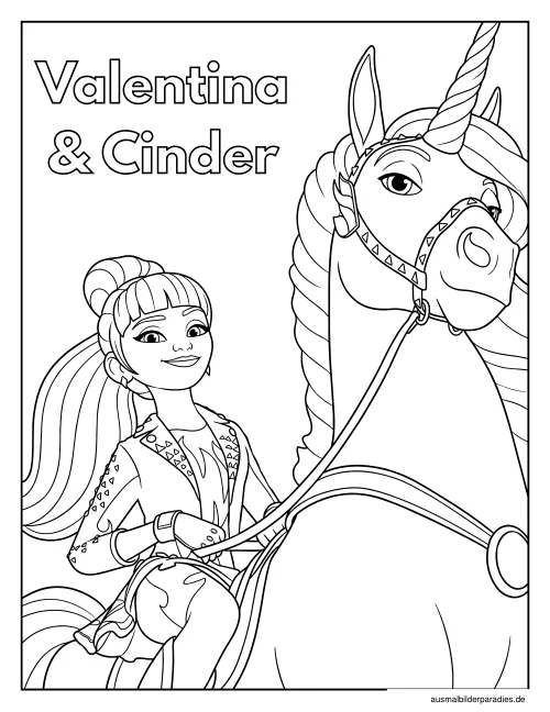 Unicorn Academy Ausmalbild 11 - kostenlos zum Ausdrucken