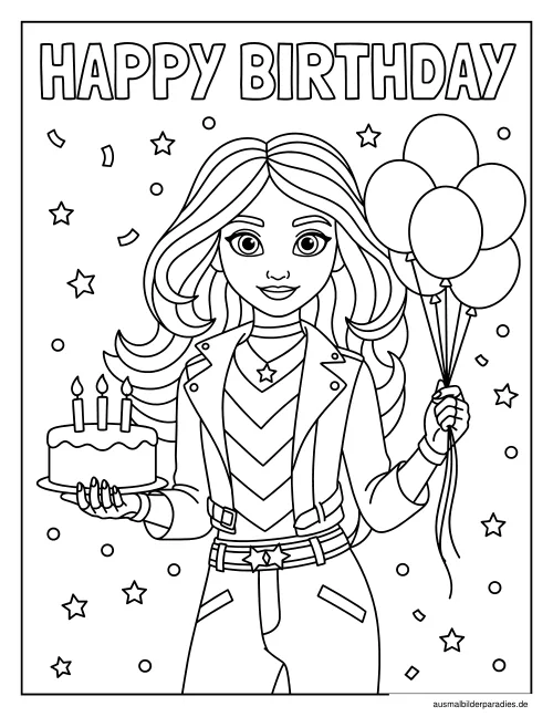 Unicorn Academy Ausmalbild 13 - kostenlos zum Ausdrucken