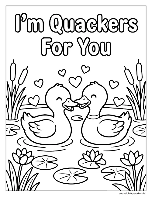 Valentinstag Ausmalbild 31 - kostenlos zum Ausdrucken